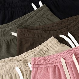 TC-419 기모 코듀로이 밴딩 팬츠 골덴 와이드 보온 여행