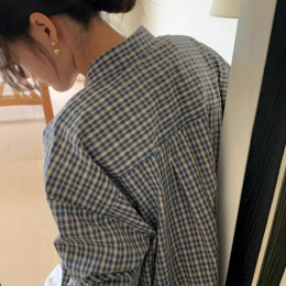 루즈 체크셔츠 남방 긴팔