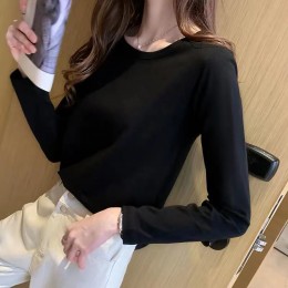 여성 모달 라운드긴팔셔츠 UC-0023