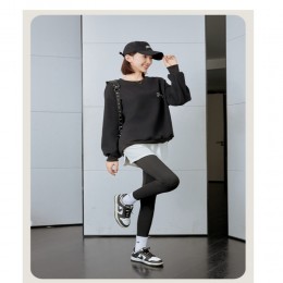 허리밴딩 페이크 레이어드 티 스커트 UC-0085