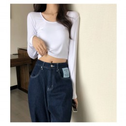 여성 기본 긴팔 세미크롭티 UC-0087