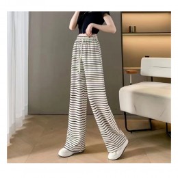 스트라이프 편한 와이드팬츠 UC-0096