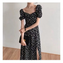 셔링 트임 플라워 롱원피스 UC-0118