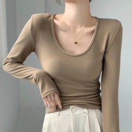 베이직 셔링 도톰 라운드티 UC-0195