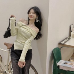 시크라인 골지 오프숄더티 UC-0203