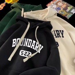 레터링 기모후드 스웨트셔츠 UC-0206