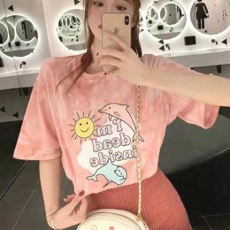 돌고래 물감 반팔티 URD-010