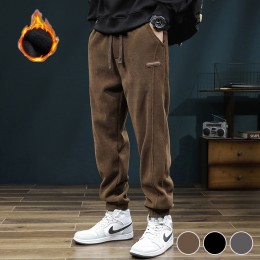 허리밴딩 코듀로이 조거 기모 바지 URD-443