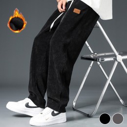 일자핏 코듀로이 기모 밴딩 바지 URD-448