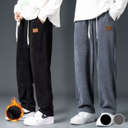 일자핏 코듀로이 기모 밴딩 바지 URD-448