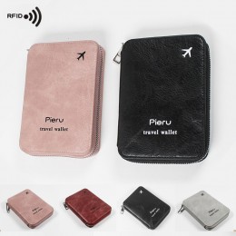 RFID 스키밍 차단 지갑형 여권 케이스 URD-449