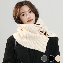 겨울 따뜻 두툼 단추 넥워머 머플러 URD-450