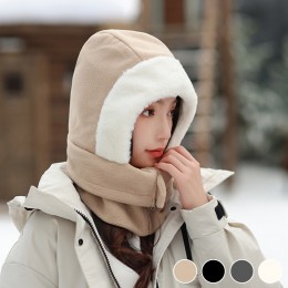 3in1 360도 풀커버 기모 후드 워머 URD-464