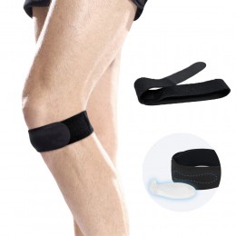 무릎 지지 밴딩 실리콘 내장 무릎 보호대 URD-490