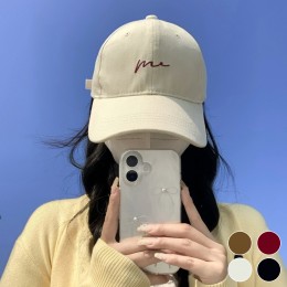 남여공용 영문 레터링 면 볼캡 모자 URD-497