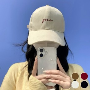 남여공용 영문 레터링 면 볼캡 모자 URD-497
