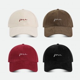 영문 레터링 면소재 빅사이즈 볼캡 URD-498