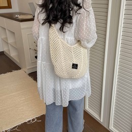 여름 밀짚 패턴 휴가 바캉스 비치 데일리 숄더백 URD-562
