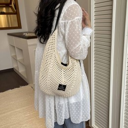 여름 밀짚 패턴 휴가 바캉스 비치 데일리 숄더백 URD-562