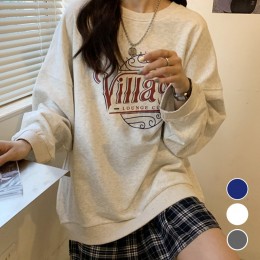 기모 프린팅 여성 맨투맨티셔츠 URD-136