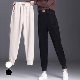 여성 허리 밑단 밴딩 밑트임 바지 URD-162