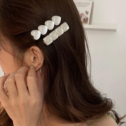 하트 스퀘어 자개 집게핀 URD-214