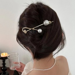 진주 메탈 단계조절 가능 비녀헤어핀 URD-221