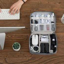 대용량 충전기 케이블 분리 수납 파우치 URD-233