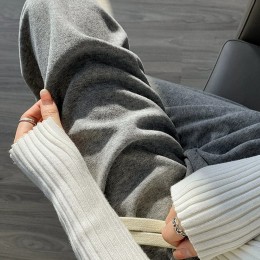 부드럽고 신축성 좋은 일자핏 밴딩 바지 URD-238