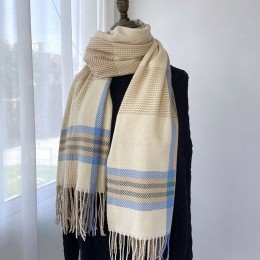 남여공용 간절기 체크 무늬 머플러 URD-243