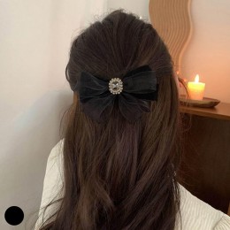 클래식한 실크 벨뱃 리본 디자인 머리핀 URD-246