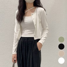 크롭 나시 가디건 투피스 세트 URD-249