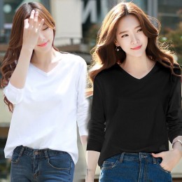 루즈핏 라운드 브이넥 티셔츠 URD-258