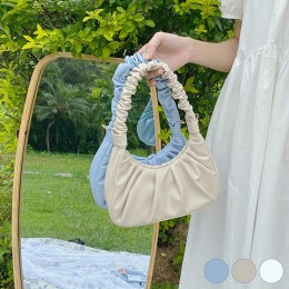 미니 주름 패턴 토트 크로스백 URD-313