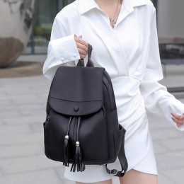 테슬 장식 수납력 좋은 백팩 URD-314