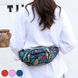 화사한 나뭇잎 패턴 힙색 URD-319