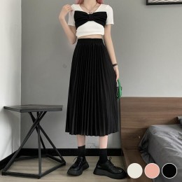 A라인 밴딩 플리츠 스커트 URD-326