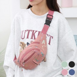 영문 홀로그램 미니 힙색 URD-327