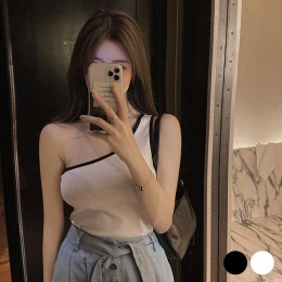 숄더 언발 배색 이너 나시티 URD-351