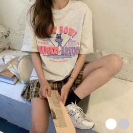 영문 곰돌이 레터링 티셔츠 URD-353