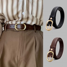 여성 금장 버클 라운드 벨트 URK-048