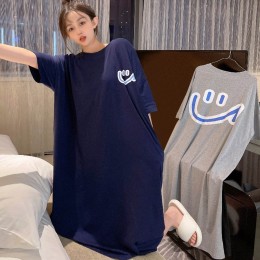 여자 빅 스마일 포인트 반팔 원피스 URK-447