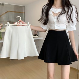 여자 플리츠 A라인 속바지 짧은 스커트 URK-463