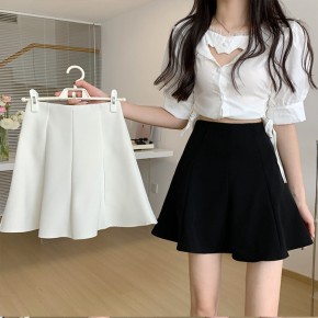 여자 플리츠 A라인 속바지 짧은 스커트 URK-463