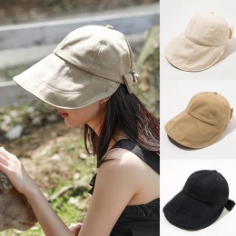 여자 리본 매듭 넓은챙 보넷햇 모자 URK-476