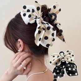 여자 빅사이즈 도트 땡땡이 집게핀 URK-509