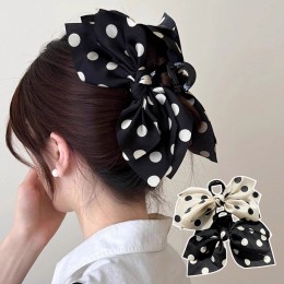 여자 빅사이즈 도트 땡땡이 집게핀 URK-509