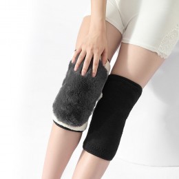 두툼 융털 안감 방한 무릎 보호대 2P URK-526