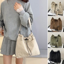 투 포켓 나일론 경량 소재 스트링 크로스백 URK-540