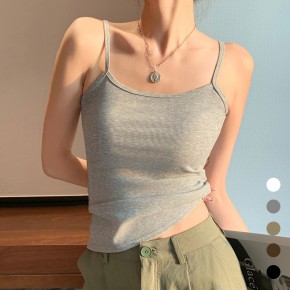 여성 신축성 슬림 골지 데일리 끈 나시 URK-545